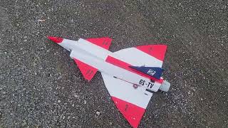 Flight Test RC Viggen 70mm 6S 2200 with Thrust vectoring nozzle built and flown by Holomodels RC [upl. by Penelope]