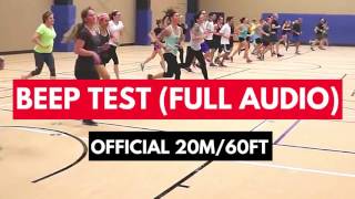 BEEP TEST FULL AUDIO 20m60ft  How to do the Beep Test Instructions in Description [upl. by Notyrb312]