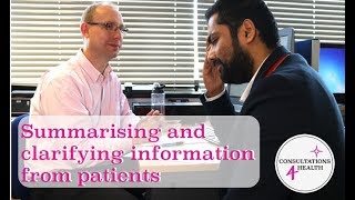 Summarising and Clarifying Gathered Patient Information  Gathering Information [upl. by Auehsoj]