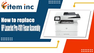 How to replace HP LaserJet Pro 4101 Fuser Assembly [upl. by Aynek]