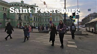 Saint Petersburg  Walking Dekabristov Street  Russia  СанктПетербург [upl. by Eelegna93]