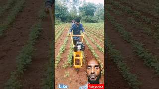 80 CC hand tractor weederPower weeder 75hp [upl. by Keith155]