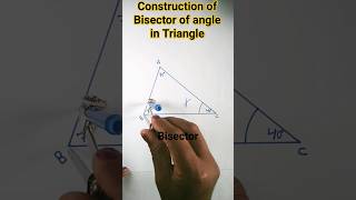 How to draw bisector of angle in triangleshortsyt trendingshortsviralshortsRB knowledge explore [upl. by Srednas319]