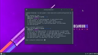 Install Mate Desktop using terminal in EndeavourOS Artemis [upl. by Ahsaelat]