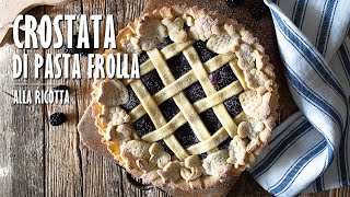 CROSTATA DI RICOTTA E CIOCCOLATO  Ricetta Facile con Pasta Frolla Senza Burro di Benedetta [upl. by Valsimot328]