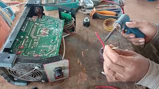 How to repair not working IGBT Inverter welding machine No output voltage 2 video [upl. by Anikat685]