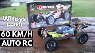 MEGA SAMOCHÓD RC 4WD 60kmh Test recenzja Wltoys 144001 ogromna moc w terenie [upl. by Keavy]