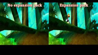 Rayman 2 N64 expansion pack comparison [upl. by Malinowski941]