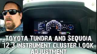 Toyota Tundra the 123 instrument cluster meter and units [upl. by Merwyn]