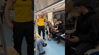 Amazing Baba Yaga in the subwayHeavy Hammer 😱 reaction [upl. by Ynohtnael709]