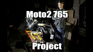 Building my own Triumph Moto2 765 bike  Project  Episode 1 [upl. by Eidnac]