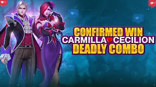 100 Immortal Carmilla Cecilion Combo  Carmilla Gameplay 2024  Carmilla Best Build And Emblems2024 [upl. by Morrell774]