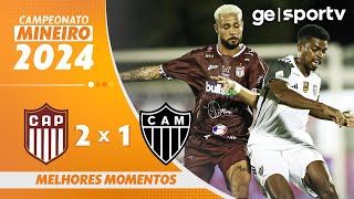 PATROCINENSE 2 X 1 ATLÉTICOMG  MELHORES MOMENTOS  CAMPEONATO MINEIRO 2024  geglobo [upl. by Domenech]