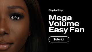 Handmade Mega Volume Lash Set using Easy Fans  Step by Step Eyelash Extension process with Mapping [upl. by Isewk522]