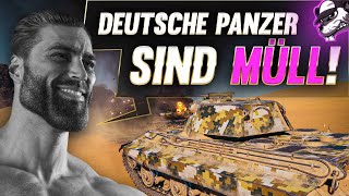 Der GIGACHAD sagt quotDeutsche Panzer sind Müllquot World of Tanks  Gameplay  Deutsch [upl. by Fishman485]