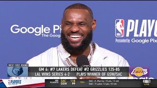 LeBron James Jokes About Easier Travel For Kings or Warriors 😂 [upl. by Prue854]