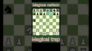 🛑Carlsons Magical trap🎯 Brilliant trap amp checkmate chess checkmate tranding chesspuzzle [upl. by Ltsyrk]