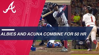 Acuna Jr and Albies combine for 50 HRs in 2018 [upl. by Ripley]