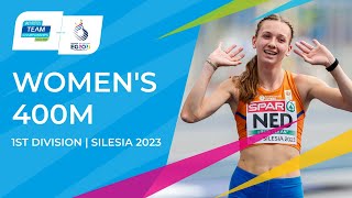 Femke Bol flies to Championship Record in 400m  Full Race Replay  Silesia 2023 [upl. by Esinyt]