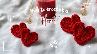 How to Crochet a Heart 💗  Beginner Friendly Crochet Tutorial [upl. by Ahsirk685]