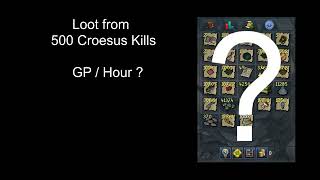 Loot From 500 Croesus kills  Runescape 3 [upl. by Leamhsi712]