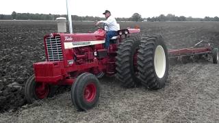 International 1456 plowing [upl. by Jammin]