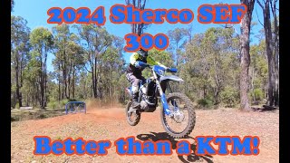 2024 Sherco SEF 300 Better than a KTM [upl. by Nnylirej487]