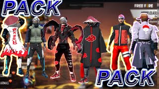 PACK DE TEXTURA NARUTO EN FREE FIRE PACK COMPLETO TEXTURA SKIN CUSTOM 3D [upl. by Aralk]