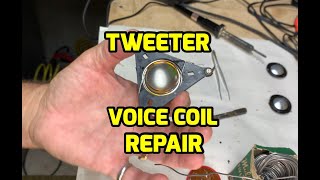 How to Repair Paradigm Aluminum Dome Tweeter Voice Coil Replacement [upl. by Brodsky437]