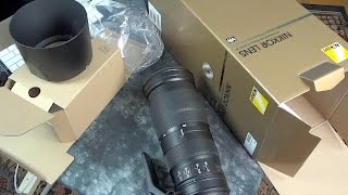 Monster Nikkor unboxing 200500mm f56E NIKKOR ED VR [upl. by Barbi]