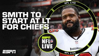 Donovan Smith will benefit from playing with the Chiefs  Mina Kimes  NFL Live [upl. by Eilla]