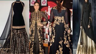 Karina kapur looks Beautiful Black dress design Idesa latest black dress 2024 [upl. by Macnamara965]