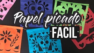 COMO HACER PAPEL PICADO [upl. by Ilellan]