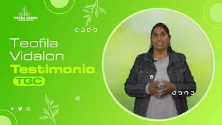 TESTIMONIO DE TEOFILA VIDALON EN TIERRA GREEN CORPORATION [upl. by Parcel]