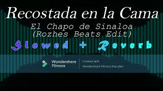 Recostada en la Cama  El Chapo de Sinaloa Rozhes Beats Edit Slowed  Reverb [upl. by Maren]