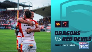 Highlights  Catalans Dragons v Salford Red Devils  2024 Betfred Super League Round 17 [upl. by Gradeigh730]