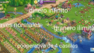 FARMVILLE 2 ANDROID GRANJA ILIMITADA GUARDA TU PROGRESO GRANERO ILIMITADO PRODUCTOS ILIMITADOS [upl. by Oicor]