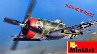 KIT OF THE YEAR P47D by MINIART 148 scale  video review [upl. by Artenak]