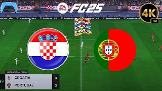 Croatia vs Portugal ft Ronaldo Leao  UEFA Nations League 2425 Full Match Gameplay  PS5™ 4K60 [upl. by Elysee373]