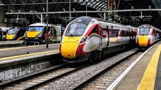 Trains at London Kings Cross Incl 60532 Blue Peter  13072024 [upl. by Yrallih]