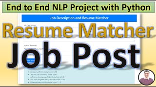 Build a Job Description and Resume Matching System with Python amp Machine Learning  Resume Matcher [upl. by Annavoj633]