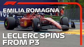 Leclerc Spins Chasing Perez  2022 Emilia Romagna Grand Prix [upl. by Toy]