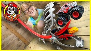 Monster Jam ThunderROARus Drop SUPER COMPILATION  Unboxing Play amp Monster Truck World Record [upl. by Suoirtemed369]