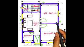 21 x 23 house plan  short video [upl. by Enybor]