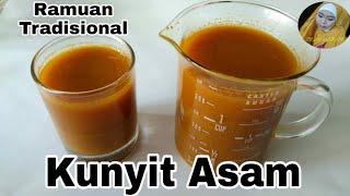 Ramuan tradisional untuk melancarkan haid kunyit asam [upl. by Wagoner]