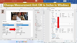 How to Change Measurement Unit CM to Inches in Windows 1110 [upl. by Ahsiyt]