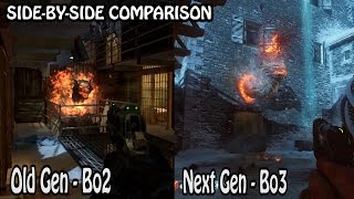 Cerberus Mob of The Dead vs Dragon Der Eisendrache  SideBySide Comparison  COD Zombies [upl. by Aelhsa]