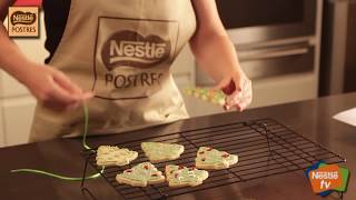 🍪 🍪 Galletas navideñas para colgar del árbol de Navidad  Videorecetas de Postres de Nestlé [upl. by Alexandro]