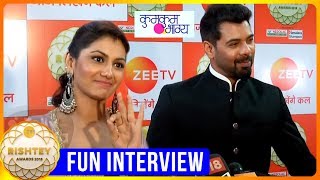 Shabbir Ahluwalia And Sriti Jhas Fun Interview  Kumkum Bhagya  Zee Rishtey Awards 2018 Red Crapet [upl. by Dobson521]