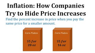 Percent Increase in Price How Companies Try to Hide Price Increases [upl. by Flavia]